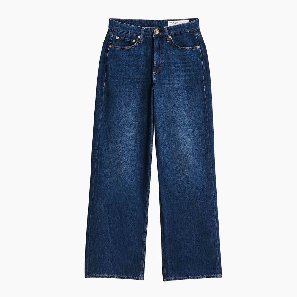 Rag & Bone The Logan Annalise Mid Rise Wide Leg Denim Jean NWT - Picture 7 of 15